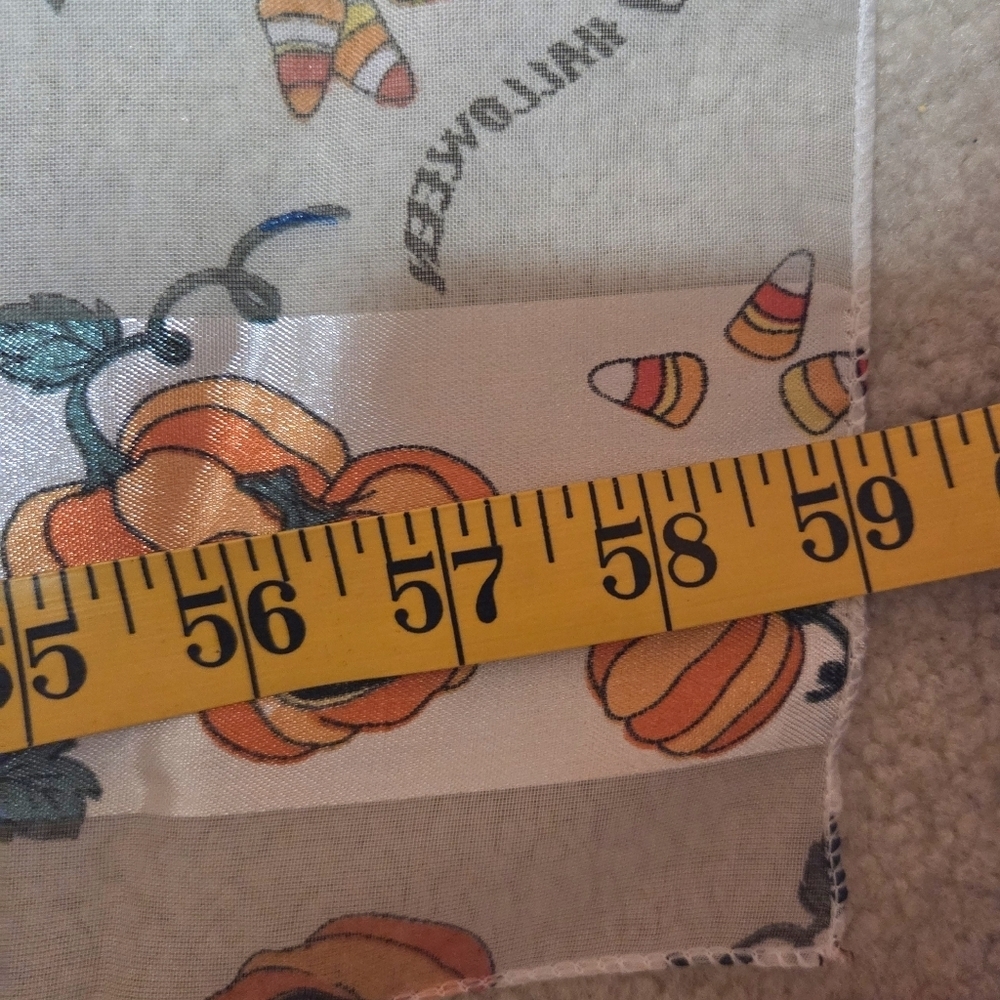 Halloween Pumpkin Print Scarf - Picture 4 of 5